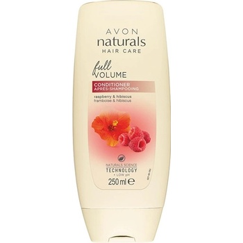 Avon Naturals Conditioner pro zvětšení objemu s malinou a ibiškem pro jemné nebo mastné vlasy 250 ml