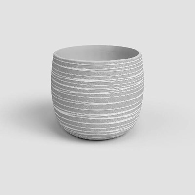 Artevasi Květináč DÓRIS 20cm keramika šedá GREY