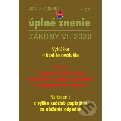 Aktualizácia 2020 VI/2 2020 - Vyhláška o kvalite ovzdušia - Poradca s.r.o.