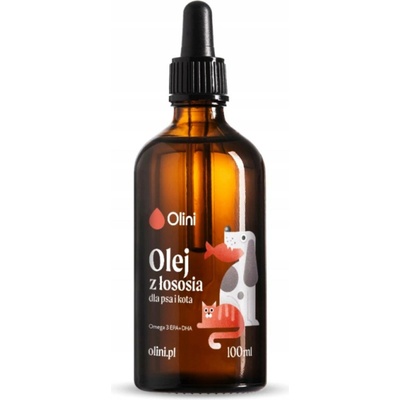 Olini Lososový olej pro psy a kočky Omega 3 100 ml