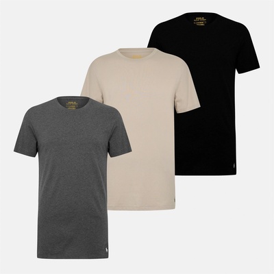 Ralph Lauren Тениска Polo Ralph Lauren 3-pack T-shirts - Gry/Gry/Blk