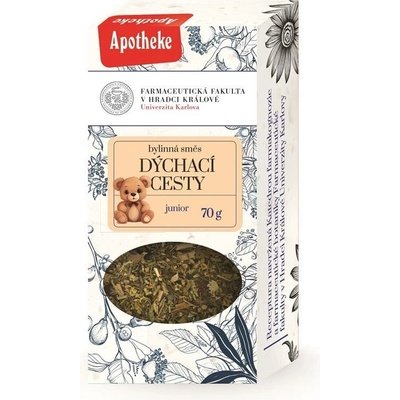 Apotheke Farmaceutická fakulta Dýchací cesty Junior bylinný čaj sypaný 70 g