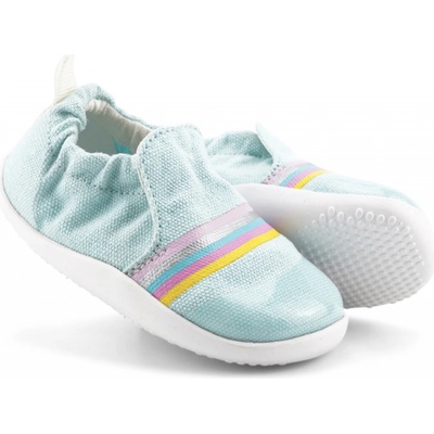 Bobux Barefoot první botičky xplorer scamp aqua + silver rainbow