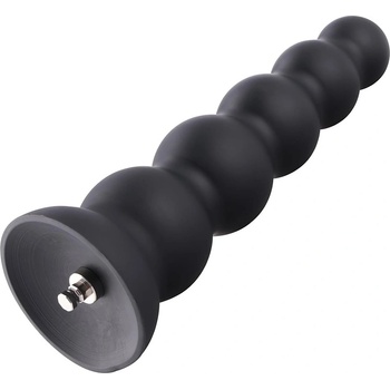 HISMITH HSA13 Silicone Anal Beads Dildo with 5 Smooth Balls KlicLok M 23cm Black