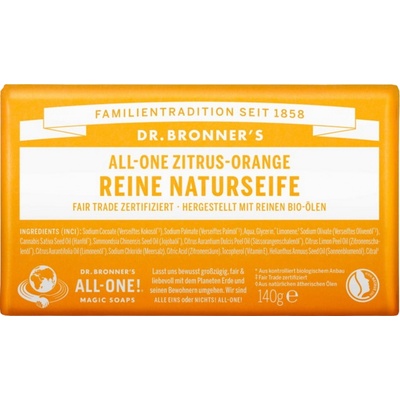 Dr Bronner's tuhé univerzálne bio mydlo All-One Citrus 140 g