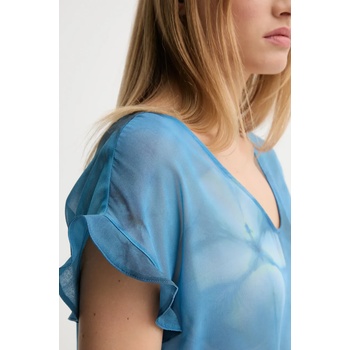 Sandro Ferrone Блуза Sandro Ferrone в синьо с десен S32XBEMEFISTO (S32XBEMEFISTO)