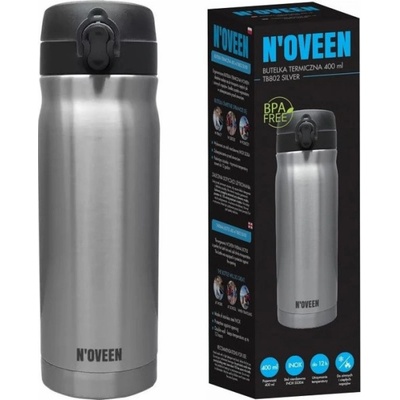 N'oveen Termoska TB802 odstíny šedé stříbrná 400 ml