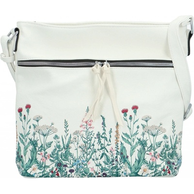 Módní dámská koženková crossbody kabelka Nikki bílá