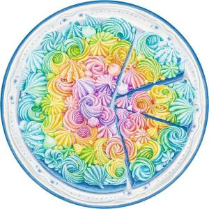 Ravensburger - Puzzle Rainbow Cake round - 500 piese