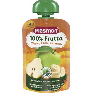 Plasmon Плодова закуска микс от плодове 6+м 100г - topcho-online