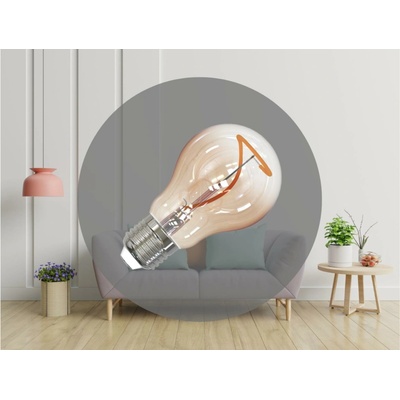 NEDES ZSF107 LED dekoratívna žiarovka Filament SHAPE BRAUN E27, 4W, 1800K, 100lm, jemne hnedá