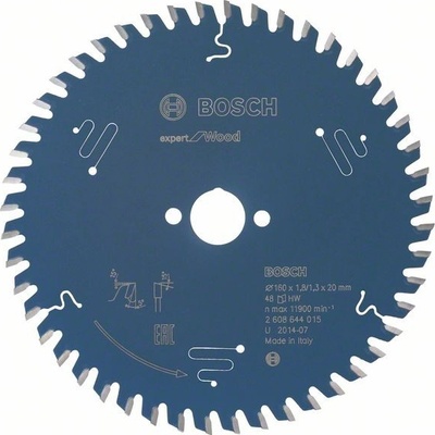Bosch pilové kotouče Expert for WOOD 160 x 20 x 1,8/1,3 x 48z , ATB