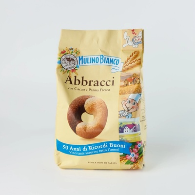 Abbracci sušienky s kakaom a čerstvou smotanou 350 g