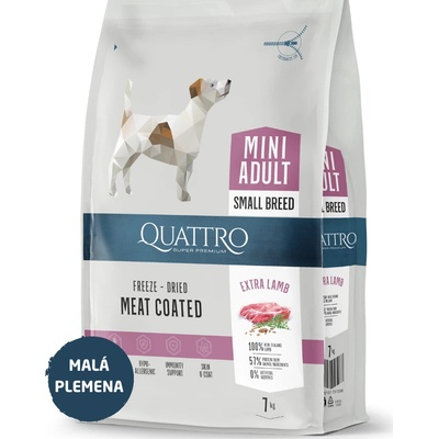 Quattro Adult Mini SB s extra jehněčím masem 7 kg