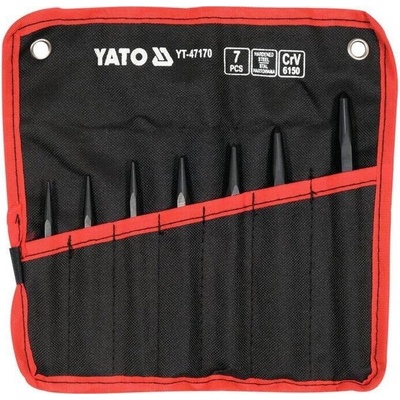 yato Súprava vyrážačov 8 ks, 90 mm, mosadz