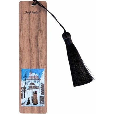 BeWooden Dřevěná záložka do knihy Ponocný se psem – Josef Lada © – Zboží Dáma