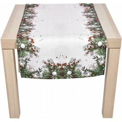 Forbyt Vánoční ubrus Cesmína CYH6024GC 40x140 cm – Zboží Mobilmania