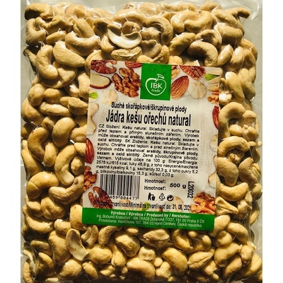 IBK Trade Kešu ořechy Natural 500 g