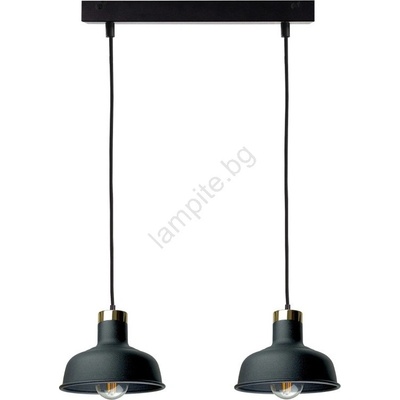 Keter Lighting Пендел HEBE 2xE27/60W/230V черен (KE0182)