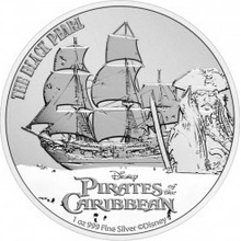 New Zealand Mint strieborná minca Piráti z Karibiku Čierna Perla 2021 1 Oz