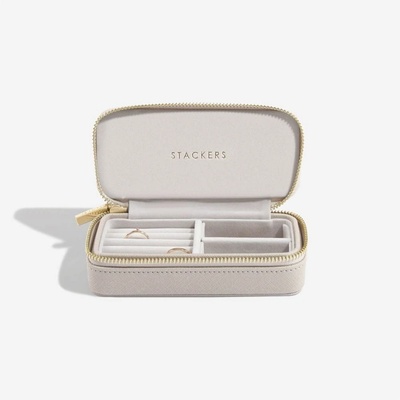 Stackers cestovní šperkovnice Taupe Medium Travel šedobéžová