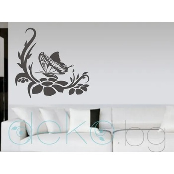 Image 1 of Флорална композиция с пеперуда (3102)