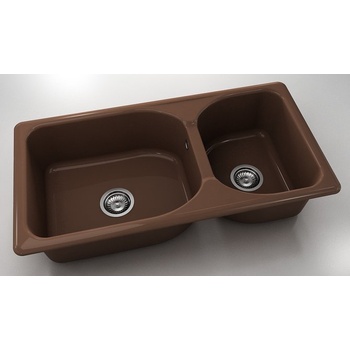 Image 1 of FAT Mивка Classic 214, Polymer marble, 17 Светло венге, с включен сифон