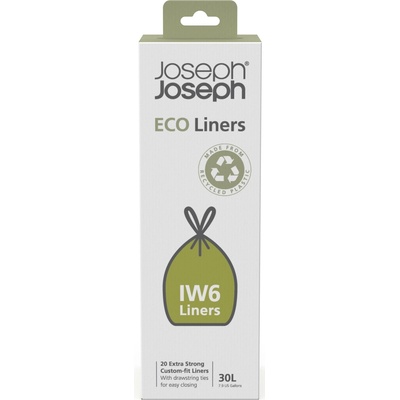 Joseph Joseph Торби за отпадъци TOTEM MAX IW6 ECO LINERS 30134, 30 л, 20 бр. , изключително силни, Joseph Joseph (JS30134)