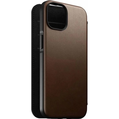 Nomad puzdro Modern Leather Folio Magsafe pre iPhone 14 - Brown NM01247685
