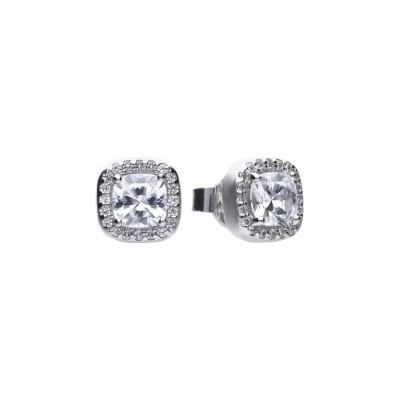 Diamonfire Luxusné strieborné náušnice E5590