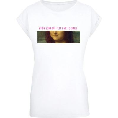 Urban Classics Тениска Ladies APOH - Da Vinci Smile Mona T-Shirt white XXLUB-MP5006231-00220 - Камуфлаж, размер 3XL