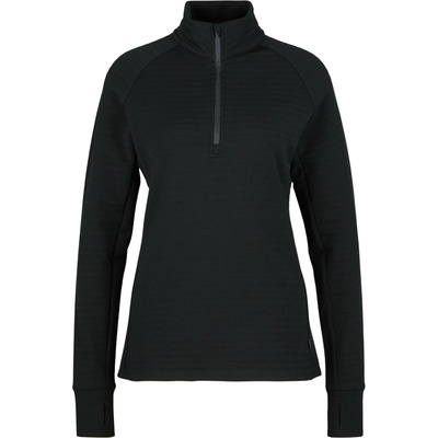 Stoic Дамски вълнен пуловер Stoic Women's MerinoFleece260 FlenSt. Half Zip Merino jumper - Black (105-6681-0113)