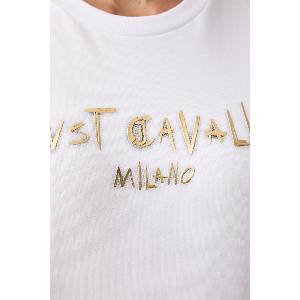 Just Cavalli тениска дамска от памук (81PAHF02.CJ800)