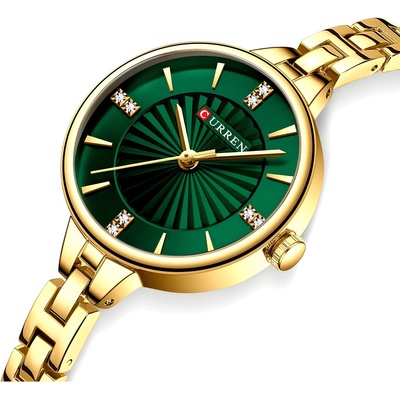 Curren Часовник curren ex-35231 - Златна / Зелена kp35231 (ex-35231)