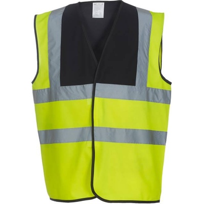 Yoko HI-VIS HVW100 / Предпазна жилетка - черна/жълта с висока видимост L (79W100zw003)