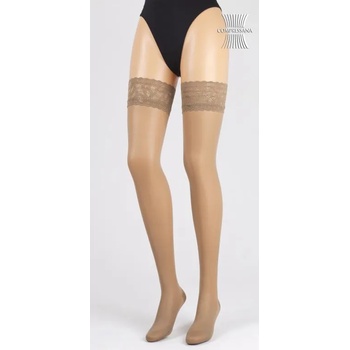 Compressana Меки, елегантни чорапи Compressana Calypso 40den Чорапи за бедрата Cafecreme Страхотно. II (4017-II-16)