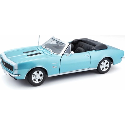 Maisto 1967 CHEVROLET CAMARO SS 396 CONVERTIBLE tyrkysová metalíza 1:18