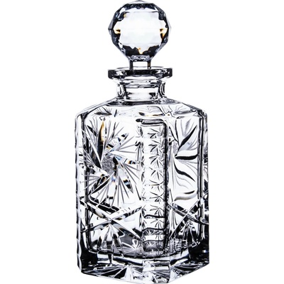 Bohemia Crystal Broušená karafa na whisky Bohemia Crystal, brus Větrník-okno 800ml