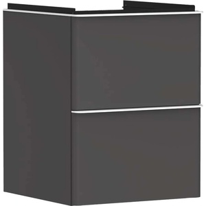 Hansgrohe Xelu Q - Шкафче за умивалник, 63x48x50 см, 2 чекмеджета, матово сиво/матово бяло 54020700 (54020700)