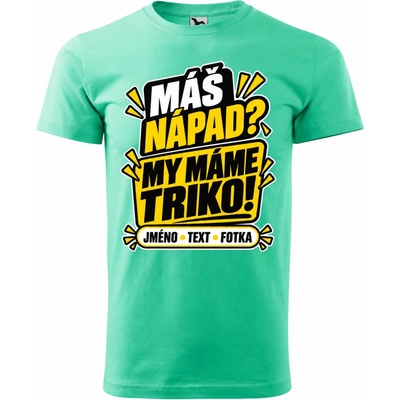 Dobrý Triko pánské tričko s vlastním motivem mátová