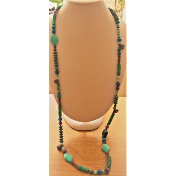 Image 1 of Dannyra Дълго колие с аметист , тюркоаз , лазурит и ахат fw2106