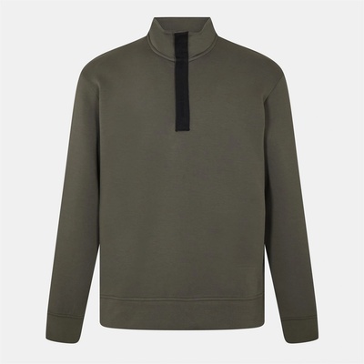 Giorgio Armani Men's Quarter Zip Pullover - Khaki U8144