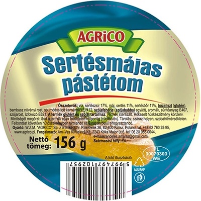 Agrico Paštéta Bravčová pečeňová 156 g