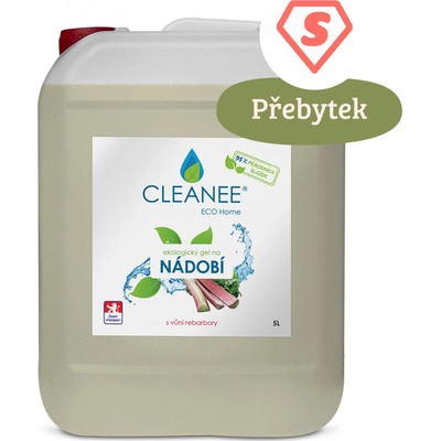 Cleanee EKO gel na nádobí rebarbora 5 l