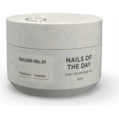 Nailsoftheday Builder geltransparentní stavební gel 01 15 ml