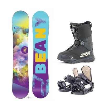 Beany Meadow dívčí snowboard + Beany Junior vázání + Beany Avenger BS boty - 140 cm + XS - EU 32-35