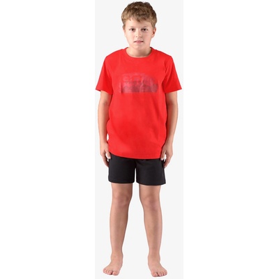 Gina chlapčenské pyžamo 69004P červené čierna