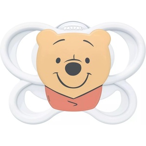 Nuk Силиконова залъгалка NUK Perfect Match Air - 0-6 м, Мечо Пух, бяла (10175361) - ozone