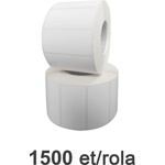 ZINTA Ролкови пластмасови етикети zinta бяла 50х25мм, 1500 ет. /ролка (50x25x1500-pe)
