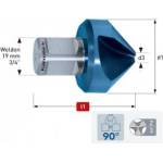 Karnasch Зенкер Ø 55 mm, 90°, HSS-XE, с покритие BLUE-TEC, Weldon 19 (1415)
